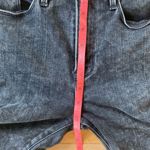 NWOT Frame Ali High Rise Cigarette black acid washed - Picture 11 of 15